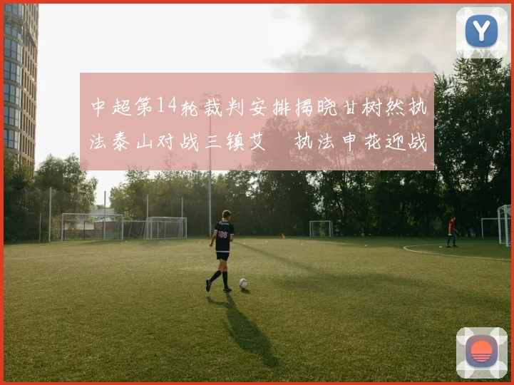 中超第14轮裁判安排揭晓甘树然执法泰山对战三镇艾堃执法申花迎战新鹏城
